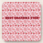 Personalized Watercolor Cherry Floral Pattern,  Coaster<br><div class="desc">A beautiful watercolor cherry pattern with soft flowers and tiny hearts, now customizable with your name or text. This romantic and feminine design is perfect for gifts, accessories, and everyday style. Ideal for personalized products like phone cases, notebooks, and home decor. A charming design for anyone who loves cute, soft,...</div>