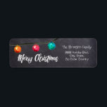 Personalized, Watercolor Christmas ball On black<br><div class="desc">Product Name: "Midnight Elegance: Personalized Watercolor Christmas Ball on Black Label" Product Description: Introducing "Midnight Elegance: Personalized Watercolor Christmas Ball on Black Label", where sophistication meets festive charm. This label is a stunning addition to your holiday collection, perfect for adding a touch of elegance to your seasonal correspondence and gifts....</div>