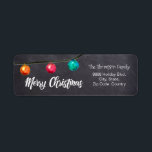 Personalized, Watercolor Christmas ball On black<br><div class="desc">Product Name: "Midnight Elegance: Personalized Watercolor Christmas Ball on Black Label" Product Description: Introducing "Midnight Elegance: Personalized Watercolor Christmas Ball on Black Label", where sophistication meets festive charm. This label is a stunning addition to your holiday collection, perfect for adding a touch of elegance to your seasonal correspondence and gifts....</div>