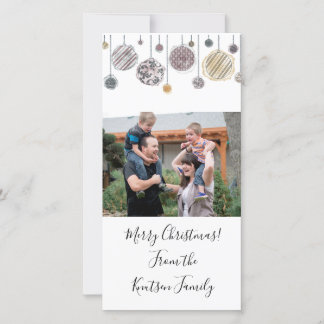 Personalized watercolor Christmas card