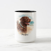 Personalized Watercolor Dog Portrait Mug | Custom