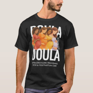 Personalized Watercolor Doula T-Shirt