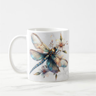 Personalized Watercolor Dragonfly Mug