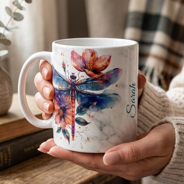  Personalized Watercolor Dragonfly Mug  (Creator Uploaded)