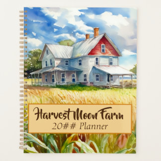Personalized Watercolor Farm  Planner