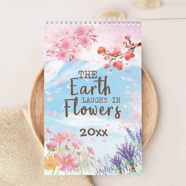 Personalized Watercolor Floral Botanical Calendar (Creator Uploaded)