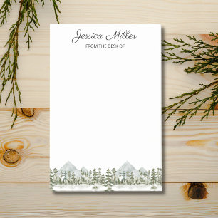 Personalized Watercolor Forest From The Desk of Post-it Notes