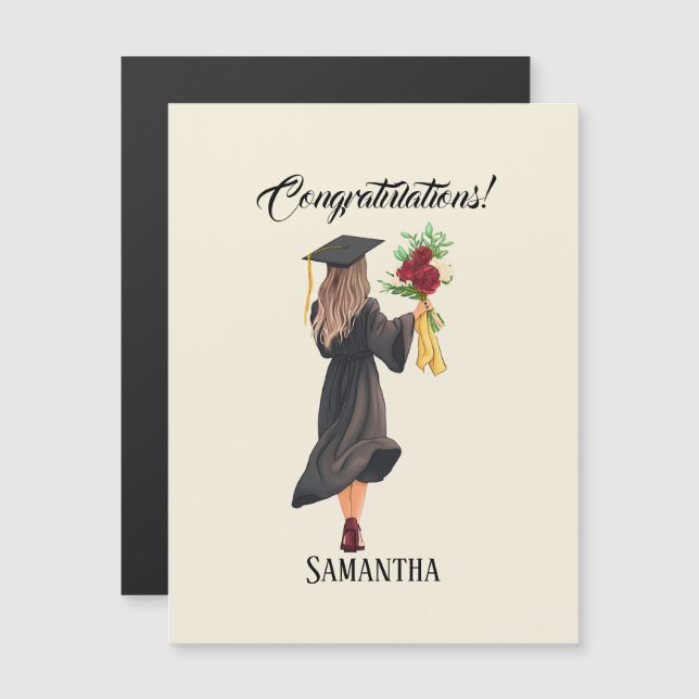 Personalized Watercolor Graduation  (Front/Back)