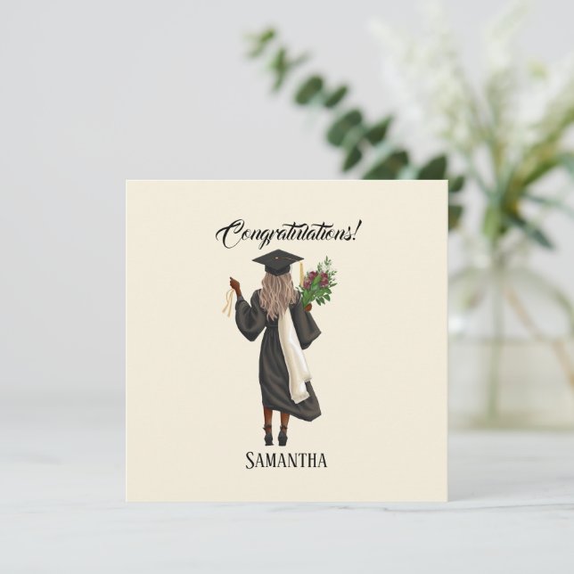 Personalized Watercolor Graduation (10) (Standing Front)