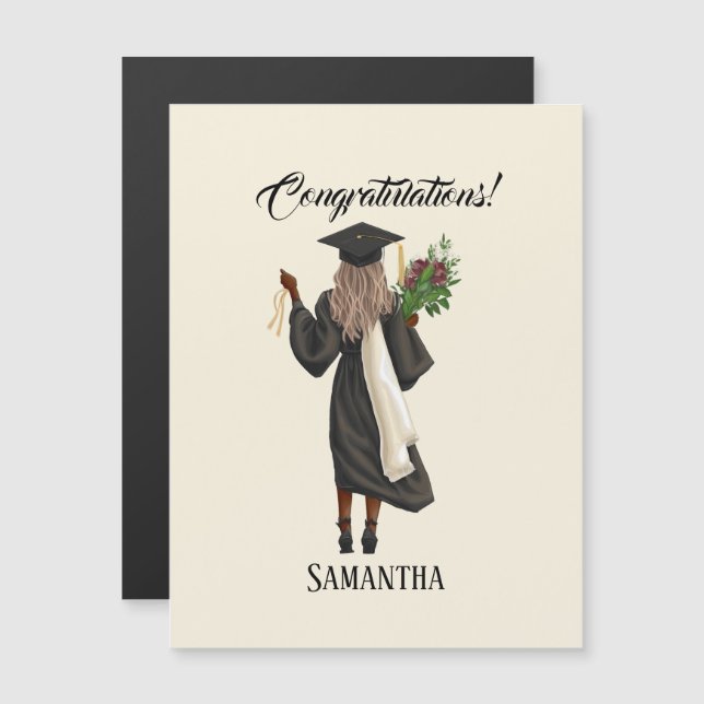 Personalized Watercolor Graduation (10) (Front/Back)