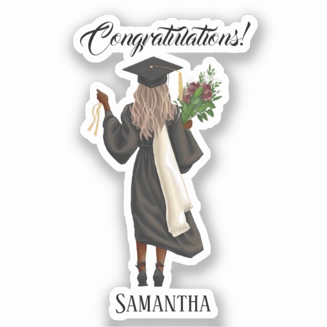 Personalized Watercolor Graduation (10) (Front)