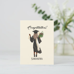 Personalized Watercolor Graduation (10) Postcard