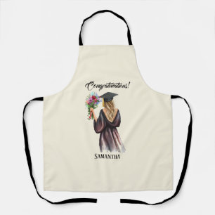 Personalized Watercolor Graduation (11) Apron