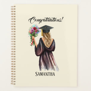 Personalized Watercolor Graduation (11) Planner