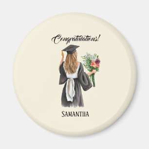 Personalized Watercolor Graduation (12) Magnet
