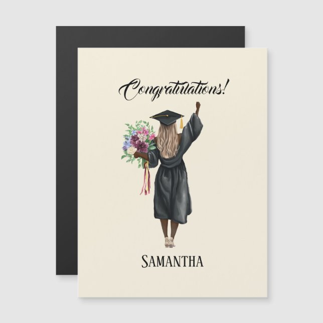 Personalized Watercolor Graduation (7) (Front/Back)