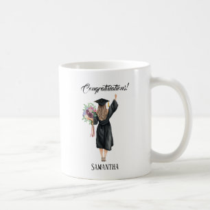 Personalized Watercolor Graduation (8) Coffee Mug