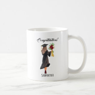Personalized Watercolor Graduation  Coffee Mug