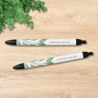 Personalized Watercolor Greenery