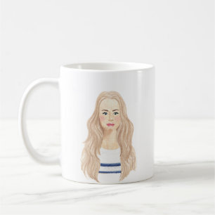 Personalized Watercolor Image Mug