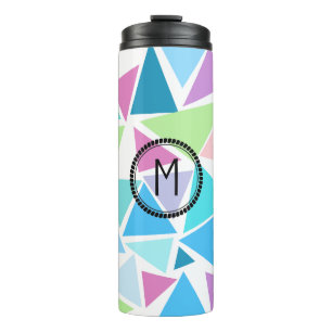 Personalized Watercolor Initial Travel Mug