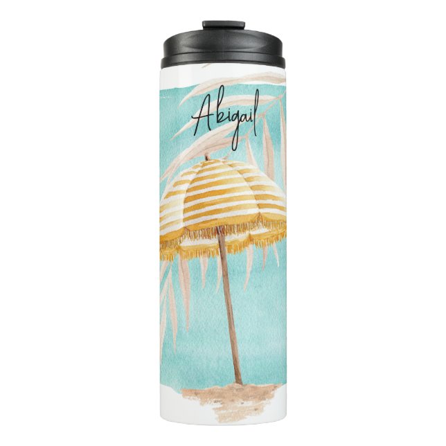 Personalized Watercolor ITravel Mug (Front)