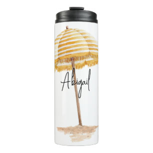 Personalized Watercolor ITravel Mug