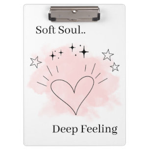 Personalized Watercolor Line Art Clipboard