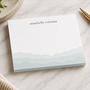 Personalized Watercolor Ombre Sticky Pad Post-it Notes