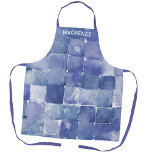Personalized Watercolor Paint Artist Blue Apron<br><div class="desc">This personalized art apron features a unique pattern of vibrant blue watercolor squares designed for those who love to create. Perfect for painting, crafting, or cooking the vibrant colours and artistic flair make a it thoughtful gift for artists and creative individuals to showcase their unique style while protecting their clothes....</div>