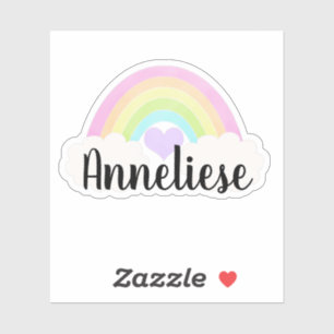 Personalized Watercolor Pastel Colourful Rainbow