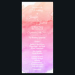 Personalized Watercolor Pink Wedding Programs<br><div class="desc">Greet your guests at your wedding ceremony with these elegant personalized programs.  Watercolor pink,  peach,  violet,  purple,  lavender background (customize to any colour) and white letters DIY templates for you to edit as you wish.  Contact designer for other variations.</div>