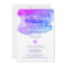 Personalized Watercolor Purple Blue Bat Mitzvah