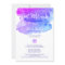 Personalized Watercolor Purple Blue Bat Mitzvah