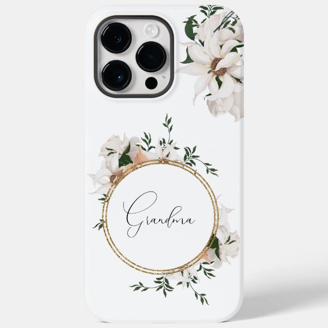 Personalized Watercolor Roses Elegance  Case-Mate iPhone Case (Back)