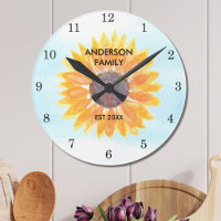 Personalized Watercolor Sunflower