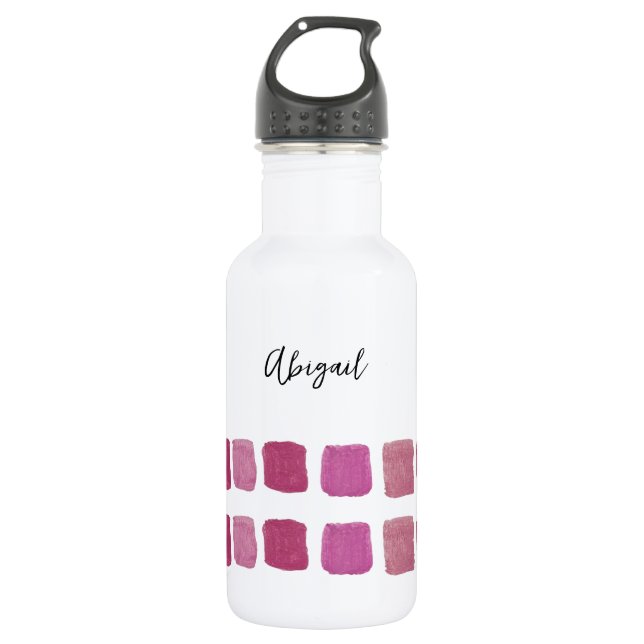 Personalized Watercolor Water Bottle (Front)