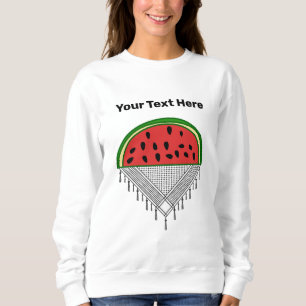 Personalized Watermelon & Palestine T-shirt Sweatshirt