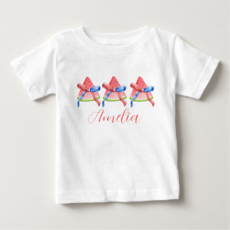 Personalized Watermelon patriotic Toddler shirt