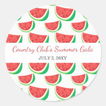 Personalized Watermelon Pattern Summer Party