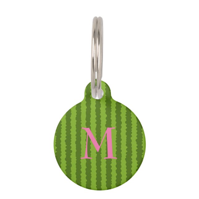 Personalized Watermelon Pet Tag (Front)