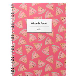 Personalized Watermelon Pink Notebook