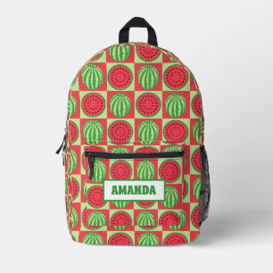 Personalized Watermelon Printed Backpack