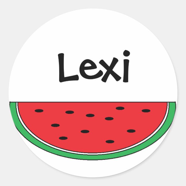 Personalized "Watermelon" Stickers (Front)