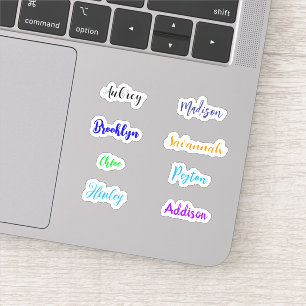 Personalized Waterproof Handwritten Script Names