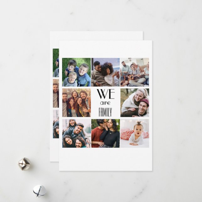 Personalized "We Are Family" Photo Template (Front/Back In Situ)