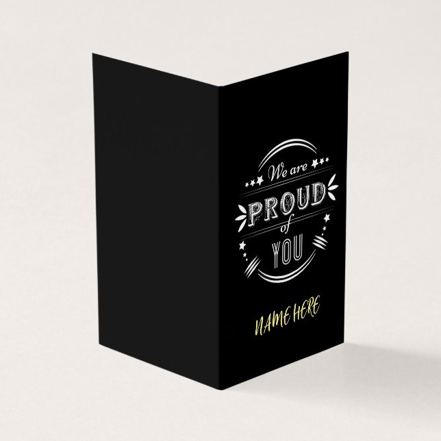 Personalized We are Proud of You  (Outside)