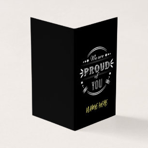 Personalized We are Proud of You