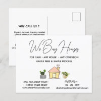 Personalized We Buy Houses Real Estate Promotional