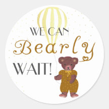 Personalized We Can Bearly Wait Baby Shower